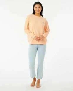 Rip Curl Womens Sweatshirt Golden Hour Relaxed Crew -clothing shop 02xwfl 0165 4