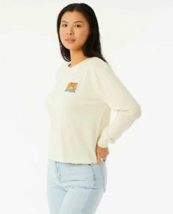Rip Curl Womens Shirt Trippin Long Sleeve -clothing shop 064wte 3021 2