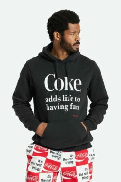 Brixton Mens Sweatshirt Coca-Cola Having Fun Hood