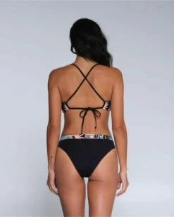 Salty Crew Womens Bikini Bottoms Tandem Black Reversible