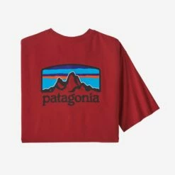 Patagonia Mens Shirt Fitz Roy Horizons Responsibili-Tee -clothing shop 38501 SUMR