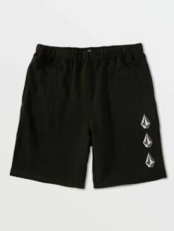 Volcom Mens Shorts Iconic Stone Fleece -clothing shop A1032102 BLK F