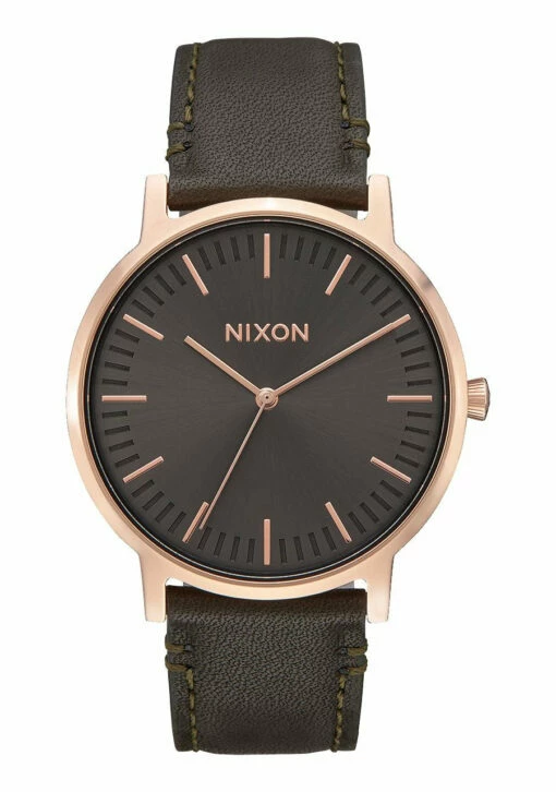 Nixon Watch Porter Leather 40mm -clothing shop A1058 2441 view1
