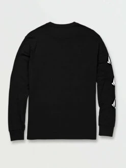 Volcom Mens Shirt Iconic Stone Long Sleeve -clothing shop A3632200 BLK B 1188x1584 crop ce
