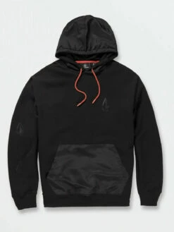Volcom Mens Sweatshirt Iconic Tech Pullover Hoodie -clothing shop A4132200 BLK B 1188x1584 crop ce
