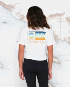 Salty Crew Womens Shirt Alpha Gradient Skimmer Tee 11 Salty Crew Womens Shirt Alpha Gradient Skimmer Tee -clothing shop AlphaGradientWhite 5