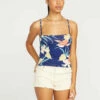 Volcom Womens Tank Top Cabananana Cami -clothing shop B0112306 NVY F a3c63a61 c89f 4ed