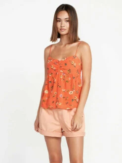 Volcom Womens Tank Top Mucho Mahalo Cami