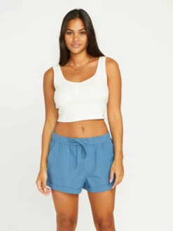 Volcom Womens Shorts Sunday Strut -clothing shop B0932207 PKB F 1188x1584 crop ce