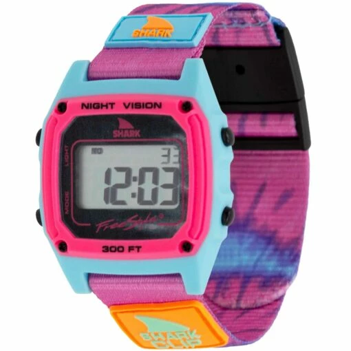 Freestyle Watch Shark Clip Tie Dye Pink Splash -clothing shop FS101124 2048x 95a023fd 541b 43df 8367 46e482c1795a