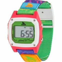 Freestyle Watch Shark Clip Tie Dye Green Neon