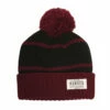 Hansen Beanie Pom Pom -clothing shop HANSENS BEANIE POM POM BLACK MAROON