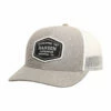 Hansen Hat Established Mesh Trucker -clothing shop HANSENS HAT HANSEN SURFBOARDS PATCH HGR GRY WHT 1