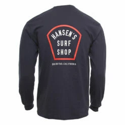 Hansen Mens Shirt Coffin LS -clothing shop HANSENS MENS SHIRT COFFIN LOGO LS NVY 2