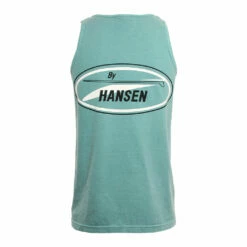 Hansen Mens Tank Top Original Logo -clothing shop HANSENS MENS TANK ORIGINAL AQU 2