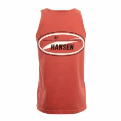 Hansen Mens Tank Top Original Logo -clothing shop HANSENS MENS TANK ORIGINAL RED 2