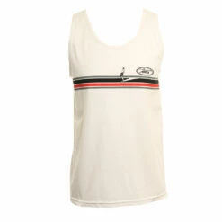 Hansen Mens Tank Top Noserider -clothing shop HANSENS TANK NOSERIDER WHT