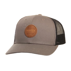 Hansen Hat Box Patch Leather Trucker