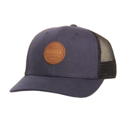 Hansen Hat Box Patch Leather Trucker -clothing shop HANSEN HAT BOXPATCHLEATHERTRUCKER TWILIGHT 2 1