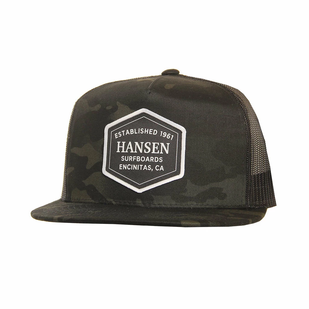 Hansen Hat Established Patch Trucker 3 Hansen Hat Established Patch Trucker