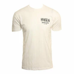 Hansen Mens Shirt California Surf Spots -clothing shop HANSEN MENS SHIRT CALIFRONIA SURF SPO WHT