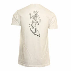 Hansen Mens Shirt Shaka Skeleton -clothing shop HANSEN MENS SHIRT SHAKA SKELETON WHT 2