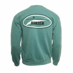 Hansen Mens Sweatshirt Original Logo Crew -clothing shop HANSEN MENS SWEATSHIRT CREW ORIGINAL AQU 2