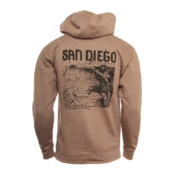 Hansen Mens Sweatshirt San Diego Map Hooded Pullover