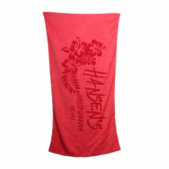 Hansen Beach Towel Hibiscus -clothing shop HANSEN TOWEL HANSENS HIBISCUS PNK