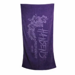 Hansen Beach Towel Hibiscus -clothing shop HANSEN TOWEL HIBISCUS PUR