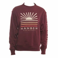Hansen Womens Sweatshirt Risin Sun Crew -clothing shop HANSEN WOMENS SWEATSHIRT RISIN SUN CREW DRA