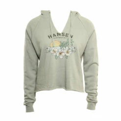 Hansen Womens Sweatshirt Rom Com Crop Hood