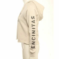 Hansen Womens Sweatshirt Rom Com Crop Hood -clothing shop HANSEN WOMENS SWEATSHIRT ROM COM OAT 3