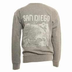 Hansen Womens Sweatshirt San Diego Map Crew 12 Hansen Womens Sweatshirt San Diego Map Crew -clothing shop HANSEN WOMENS SWEATSHIRT SAN DIEGO MAP CREW GREY 2