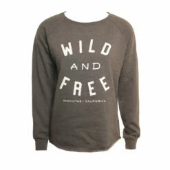 Hansen Womens Sweatshirt Wild And Free Crew