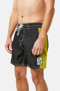 Katin Mens Boardshorts Corky -clothing shop Katin Corky Trunk Black Lime 11