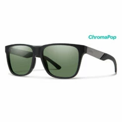 Smith Sunglasses Lowdown Steel -clothing shop MATTE BLACK RUTHENIUM CHROMAPOP POLARIZED GRAY GREEN 201906TI756L7