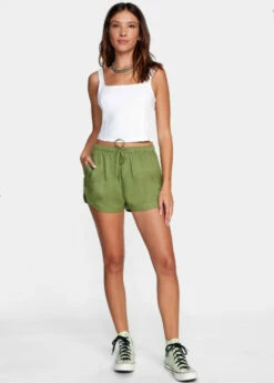 RVCA Womens Shorts New Yume Elastic -clothing shop NEWYUMEELASTICSHORT gmv0 4