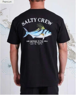 Salty Crew Mens Shirt Rooster 16 Salty Crew Mens Shirt Rooster -clothing shop RoosterBlack