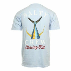Salty Crew Mens Shirt Tailed -clothing shop SALTY CREW MENS SHIRT TAILED SS TEE LIGHT BLUE 2