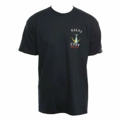 Salty Crew Mens Shirt Tailed -clothing shop SALTY CREW MENS SHIRT TAILED SS TEE NAVY