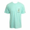 Salty Crew Mens Shirt Tailed -clothing shop SALTY CREW MENS SHIRT TAILED SS TEE SEAFOAM