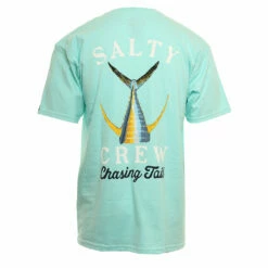 Salty Crew Mens Shirt Tailed -clothing shop SALTY CREW MENS SHIRT TAILED SS TEE SEAFOAM 2