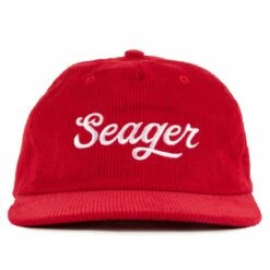 Seager Hat Big Red Corduroy Snapback