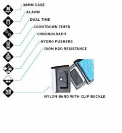 Freestyle Watch Shark Clip Turquoise/Black/Mustard -clothing shop SharkClip 07313b33 0d20 471e 93e7 c9f3cb33f5e5