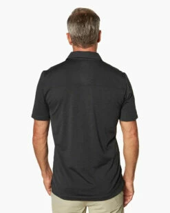 Toes On The Nose Mens Polo Lido -clothing shop TK951 BLK back 2000x 529ed692 1e4f 409d a03c 373834d68579