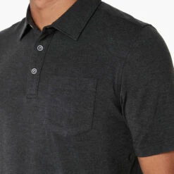 Toes On The Nose Mens Knit Sea Fit Polo -clothing shop TK966 BLK detail 2000x 6b8bda80 40de 4a31 81e1 3af85f9a6295