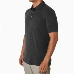 Toes On The Nose Mens Knit Sea Fit Polo -clothing shop TK966 BLK side 2000x 51ef4c77 0850 47e1 aeb9 721493b909b1