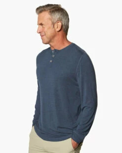 Toes On The Nose Mens Shirt Sea Fit Henley -clothing shop TK969 NVY side 2000x f89829e5 d1ca 4586 94d3 50c069e61d1f