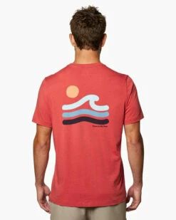 Toes On The Nose Mens Shirt Modern Waves -clothing shop TT1378 SRED back 700x a322d572 4935 4e25 8da3 b0873523a937